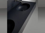 Plan vasque lavabo sur mesure : L 120 à 201 x P 40 à 51 cm, finition lisse mate, 10 couleurs au choix, Anti bactérien, résine Akrytan® teinté dans la masse, Livraison Offerte.